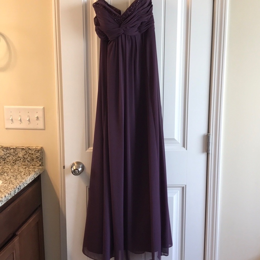 Plum formal gown